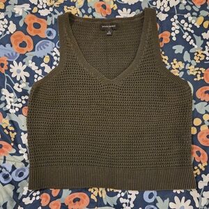 Banana Republic Olive Knit Tank Top
